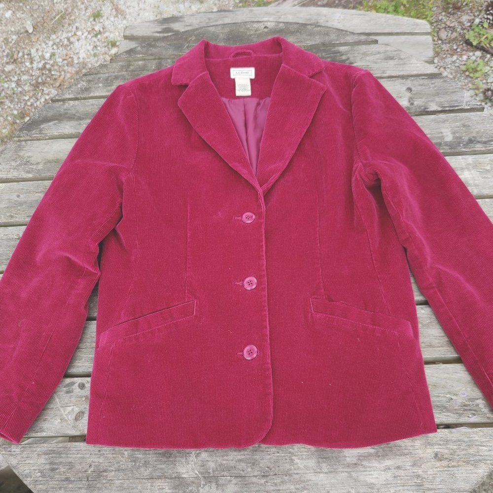 LL Bean blazer Ladies sz L (10-12)